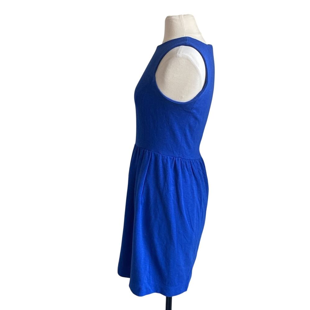 J. CREW Fit & Flare Dress Womens Sz Small Cobalt Blue Knit Classic Essential - Picture 4 of 6